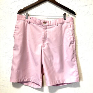 Peter Millar Mens Shorts 35 X 9 Pink Golf Performance
